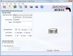 barcode generator and printer software