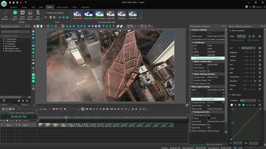 video editing software