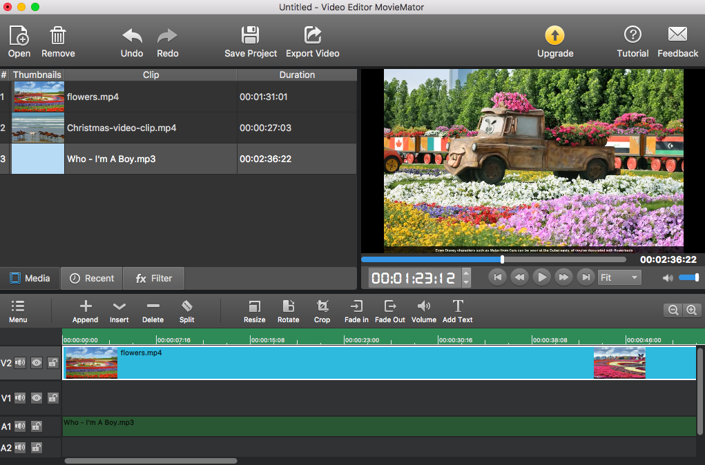 video editing software for pc